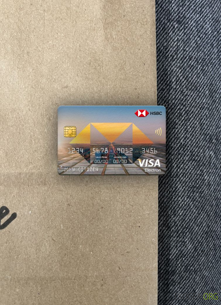 Pologne Banque HSBC visa carte électronique photolook ,